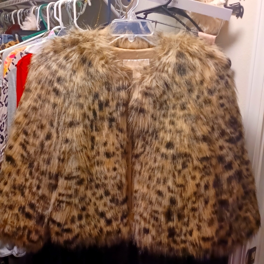 Fur pea coat